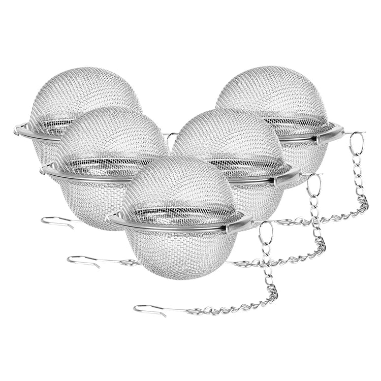 4.5  5.5  7  9  11CM Eco Friendly 304 Stainless Steel Mesh Tea Ball for Loose Leaf Tea  and Seasoning Spices