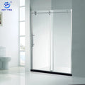 Modern Design Single Sliding Glass Frameless Shower Door Enclosure for Hotel Use