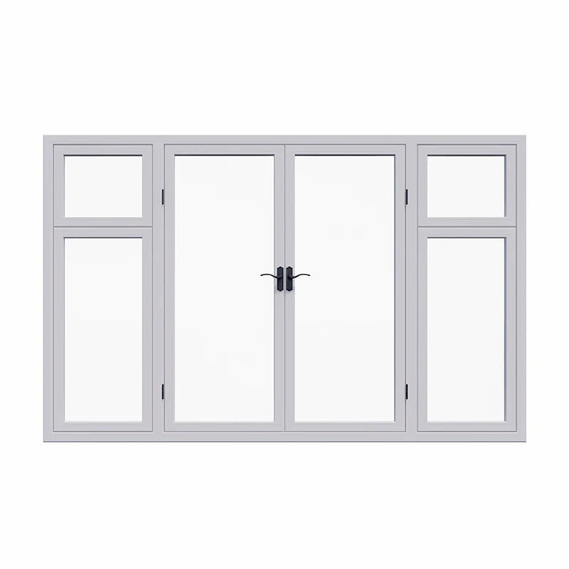 2023 Hot Sale New French Courtyard Design Classic Indoor Bedroom Window Pvc Soundproof Double Glazed Casement Window