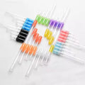 Wholesale Clear Screw Glass Pull Tube Perfume Bottles Mini 2ml 3ml 5ml 10ml Classic Empty Glass Sample Vials Carton Packaging