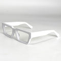 Luxury Handmade White Eyeglass Frame Thick Fashion Optical Spectacles for Girls and Women Latest Acetate Glasses Frames