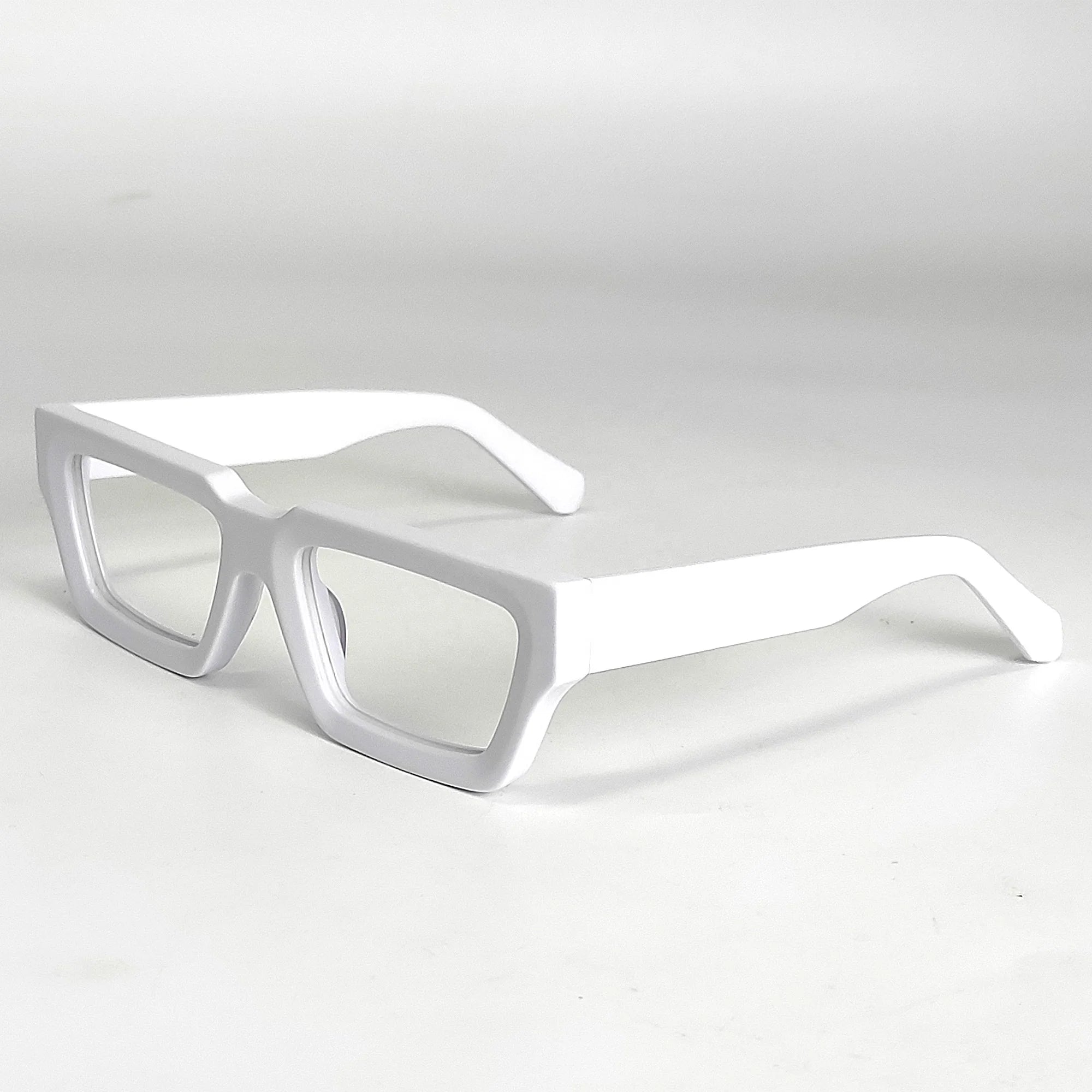 Luxury Handmade White Eyeglass Frame Thick Fashion Optical Spectacles for Girls and Women Latest Acetate Glasses Frames