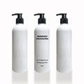 For Clear PET White Plastic Spray Pump Bottle with Black Lid 30ml to 500ml Sizes Sealing Shampoo Pump Sprayer for Lotion