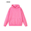 Custom Logo High Street 350g Acid Wash Plain Dyed Vintage Hooded Pullover Sweater Men's Fashion 100% Cotton Winter Loose Fit