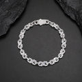 Bling Iced Out Diamond Mens Party  925 Sterling Silver Jewelry Gra Certified Moissanite Infinitely Cuban Bracelet