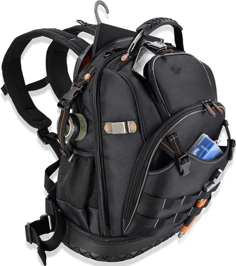 Best Large Heavy Duty Hvac Electrician Tool Bag Backpack for Tech Technician Mechanic With Laptop Compartment