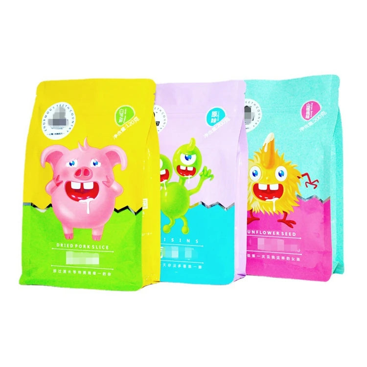 Luxury Coated Kraft Paper Magnetic Closure Vertical Stand-up Pouch with Plastic Window for Snack and Coffee Packaging Recyclable