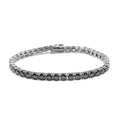Wholesale Price Iced Out Black Moissanite Tennis Bracelet 925 Sterling Silver 3mm 4mm 5mm Moissamite Diamond Tennis Necklace