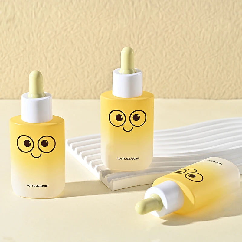 Luxury Outlet Amber 30Ml Yellow Transparent Flat Square Rectangle Emulsion Oil Dropper Glass Bottles With Packaging Box