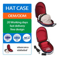 Storage 6pcs Baseball Cap Carrier Bag Hat Collection Full Zip Closure Hard EVA Case With Shoulder Straps