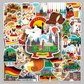 50PCS Factory Selling Waterproof Custom Germany Stickers for Locomotives & Helmets