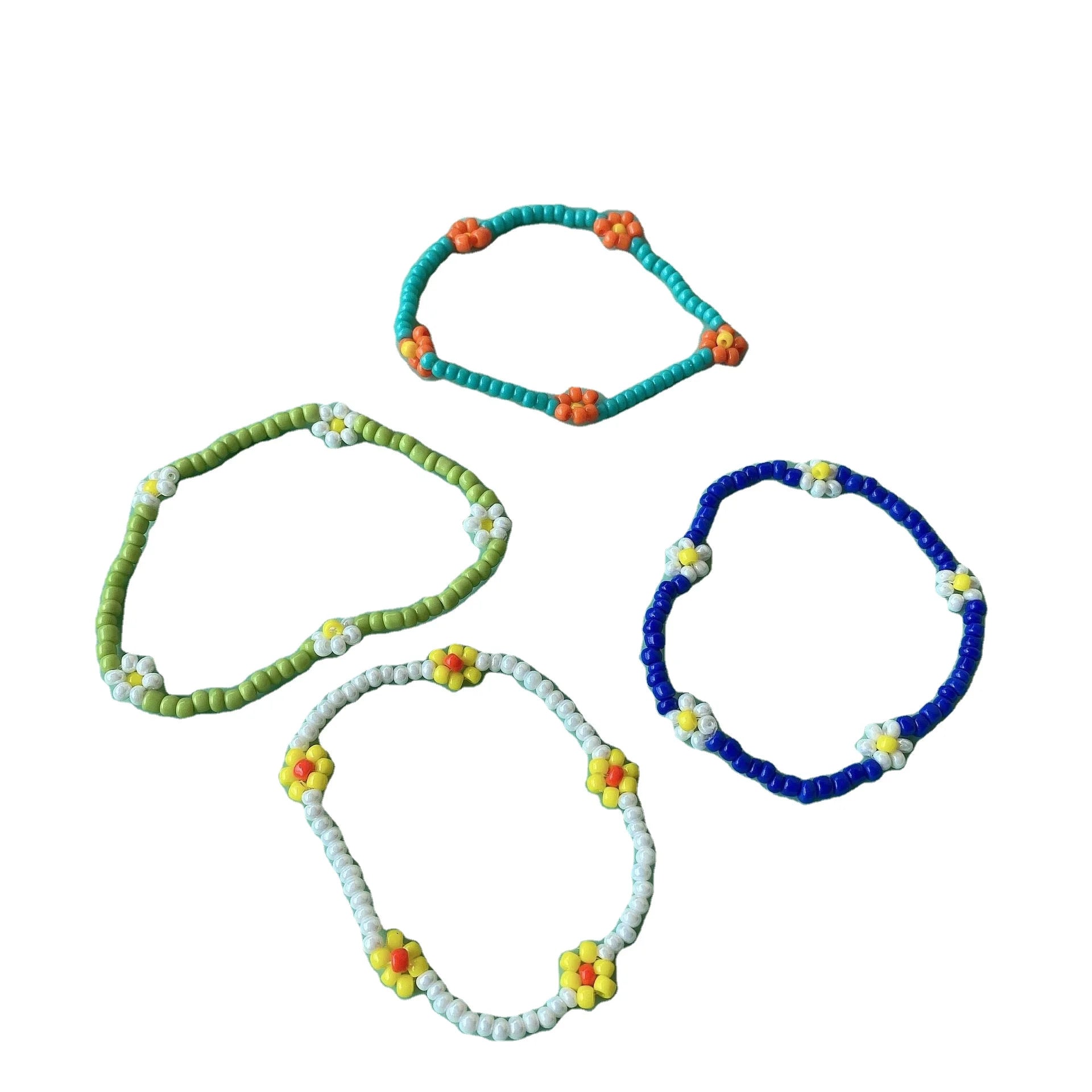 Girly Bracelet Small Daisy Bracelet Seed Bead Small Flower Bracelet
