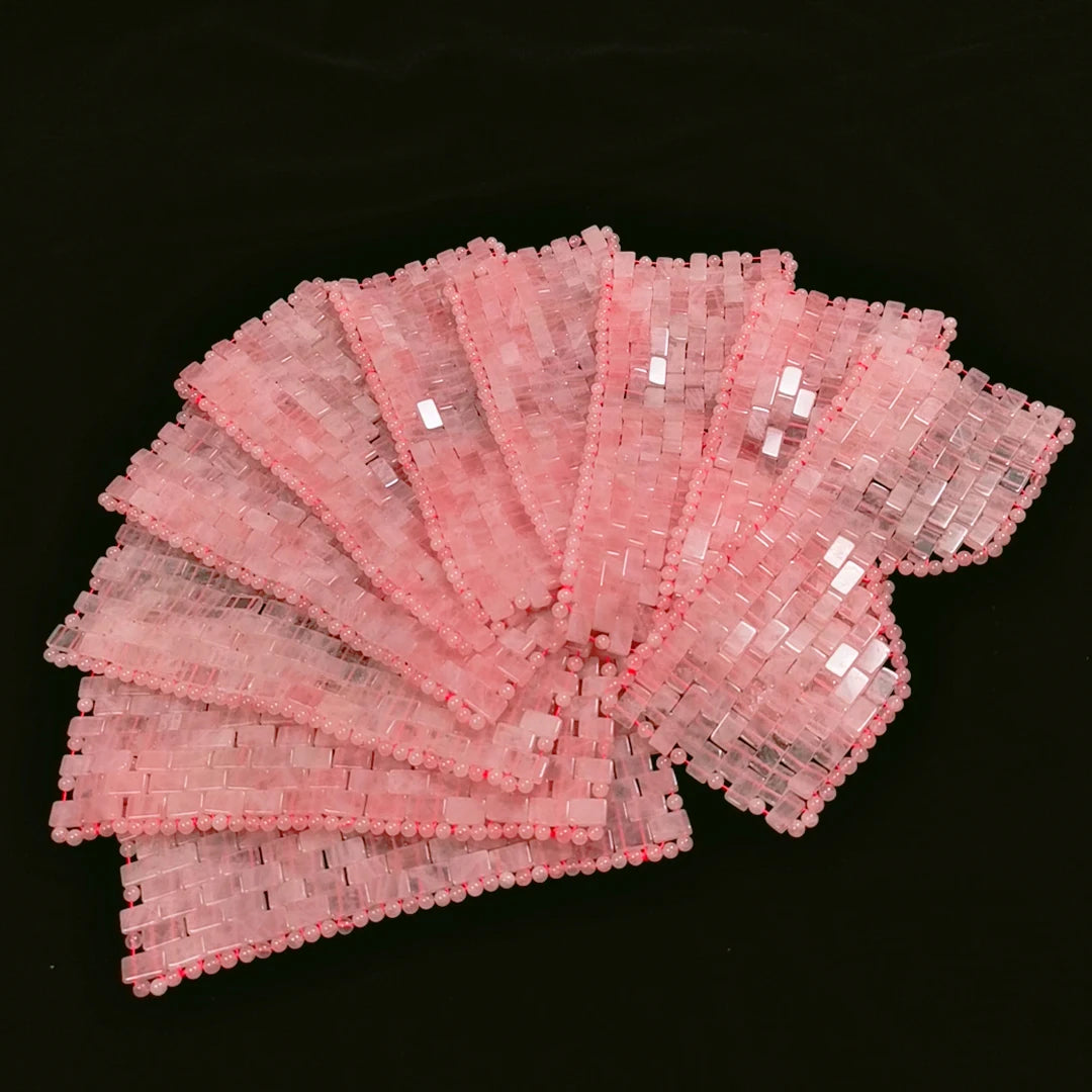 DIY Gemstone/ Crystal Best Selling Rose Quartz Eye Mask For Massage