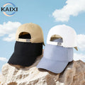 Korean Style Sporty Cycling Sunscreen Hat Soft Top Casual Baseball Cap for Outdoor Sports Common Fabric Feature