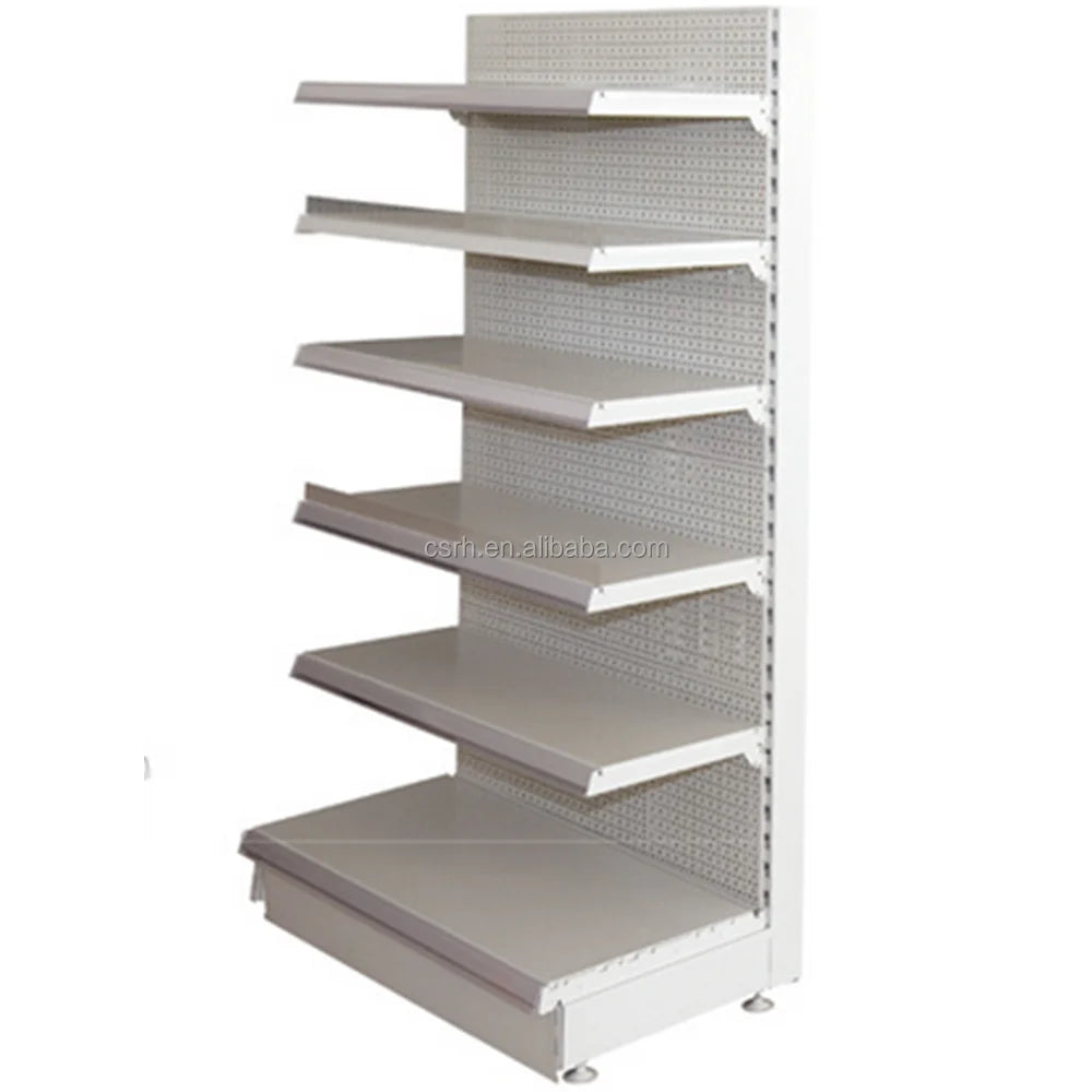 RH-HSPB01 1000*500*1600 6 Tires Single-sided Pegboard  Back Panel Supermarket Shelf
