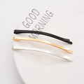 4mm*8.5cm  Large Metal Bobby Hairpins Plain Long Hair Sliders for Women Girls Hair Barrettes DIY Hair Accessories
