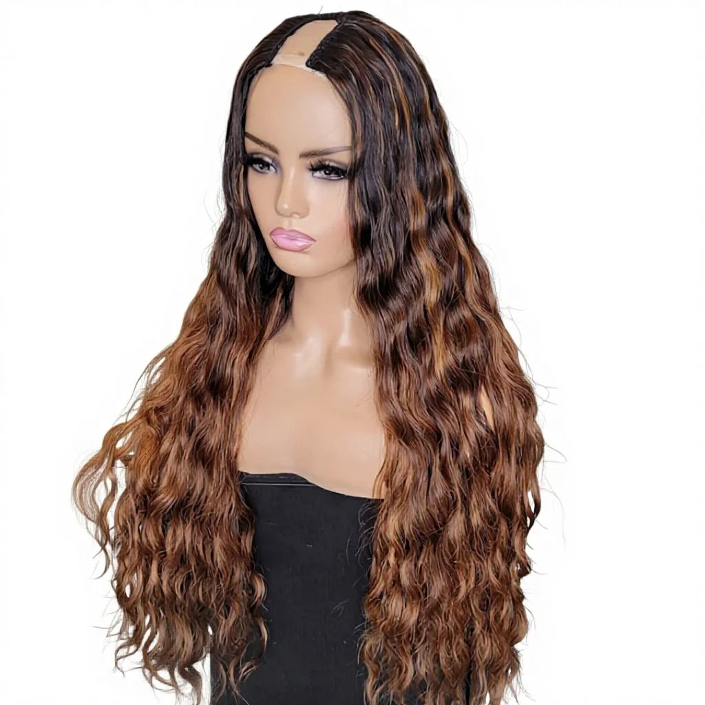 Cheap V Part Wig V-part U Part Wig Blonde Cap No Glue No Leave Out Human Hair Glueless for Black Women 150% 180% 250%