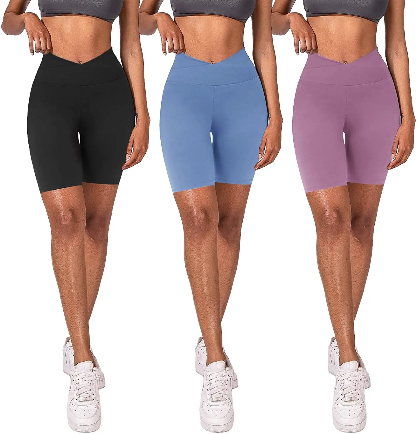 High-Waist Custom Logo Starry Sky Yoga Short Leggings for Women Buttery Soft Knitted Fabric Printed Workout Wear
