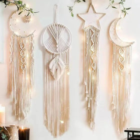 Cross Border Cotton Rope Woven Macrame Tapestry for Home Wall Hanging Tapestry Decoration