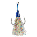 Jiggingpro  High Carbon Steel  Metal Jig Hook  Assist Hooks With Luminous Feather Line Fishing Hook for Slow Jig Fishing