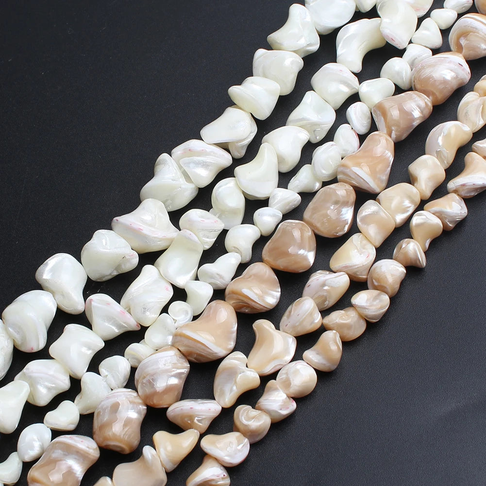 New Sale Women's Bracelet Necklace Jewelry with Natural Irregular Mother of Pearl Shell Beads Bone & Coral Beads MegaBDM