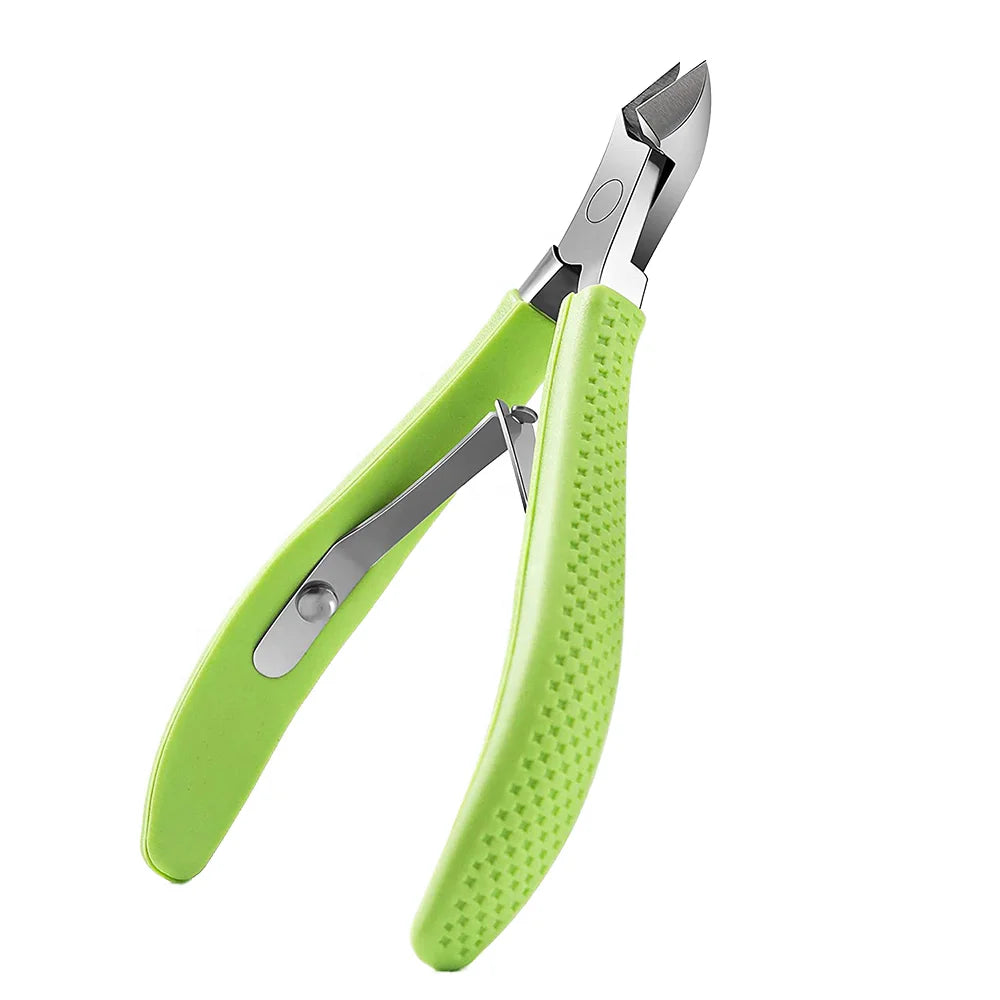 High Quality Manicure Scissors Tools Dead Skin Remover Pedicure Art Cutter Stainless Steel Silicone Nail Cuticle Nipper