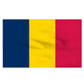 Wholesale 90x150cm 3x5ft Blue Yellow Red Romania National Pennant 100% Polyester Waterproof Durable Flags