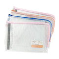 ModernQiu Custom Logo A4 PVC Mesh Bags Zipper Plastic File Folders Organizer Filing Products Made From Durable PU Material