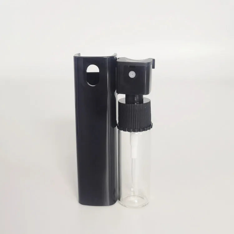 Empty Perfume Bottle Spray 10ml Refillable Plastic Bottle 10ml square Fine Mist Sprayer Mini Glass Bottle