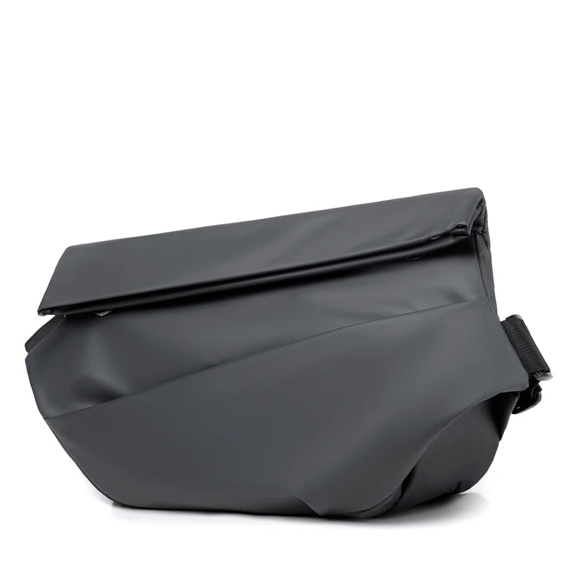New Fashion Large-capacity Solid Color Waterproof Multifunctional Leather Film Outdoor Daily Men's Messenger Bag