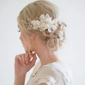 Bridal Handmade Crystal Hair Clips Flower Headdress Wedding Hairpin Bridal Hair Accessories