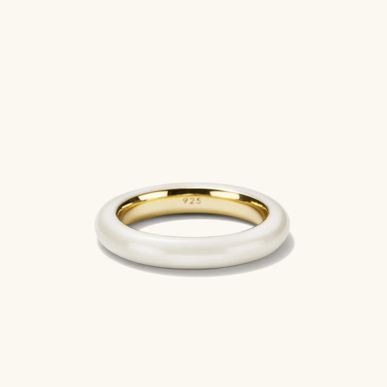 LOZRUNVE Custom Fashion 18k Gold Plated Enamel Chunky Ring Jewelry