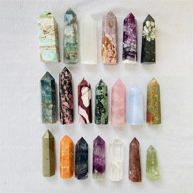 Wholesale Natural Crystals Healing Stones Quartz Tower Crystal Point Wand for Decoration