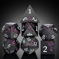 DND Metal Dice Manufacturers Dungeon and Dragons Dice Metal Dice Set for Game Black Purple