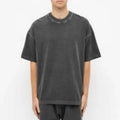 230GSM Acid Wash Custom T-Shirt for Men 100% Cotton Heavyweight Vintage Drop Plain DTF Clothing Raw Vintage DTG T-Shirt