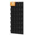 Space-Saving Foldable Shoe Rack with 35 Large Pockets Over Door Hanging Shoe Organizer Storage Bags for Closet Organization