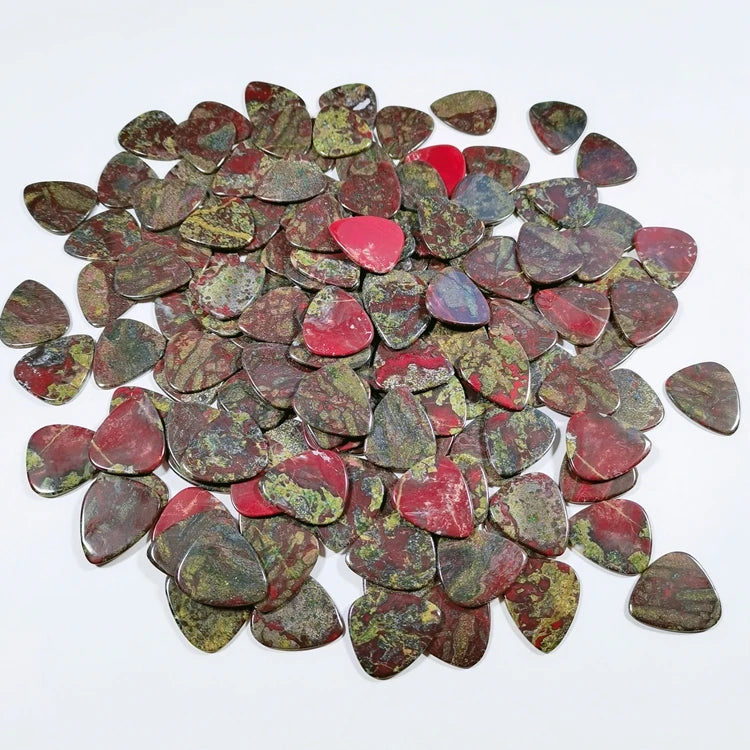 Huiying Guitar Best Quality Pick Musical Replacement Accessory Dragon Blood Stone Pickguards Suit For Guitar
