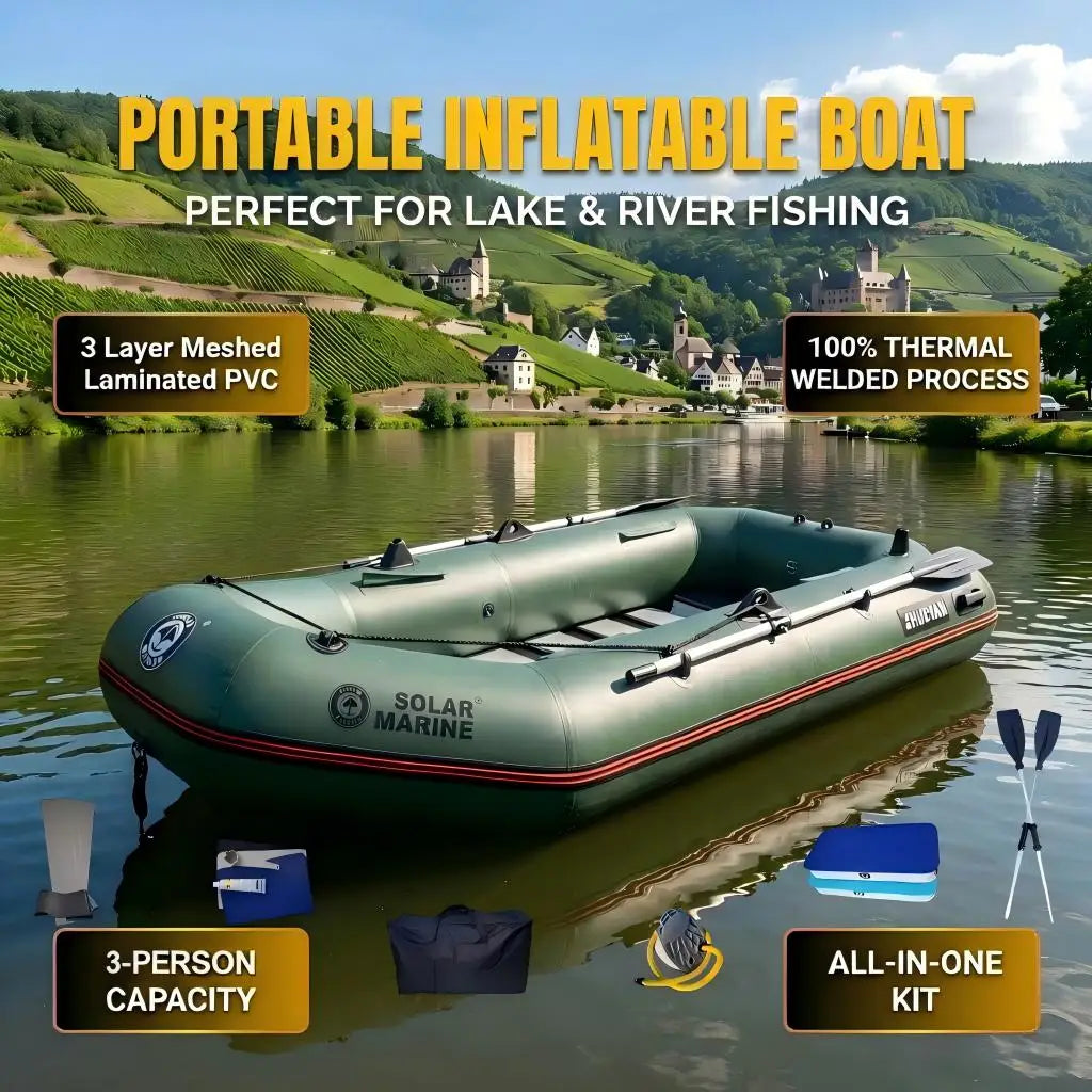 Thermal Weld Sealing Process 2 Person 230 cm 7.5 ft Rowing Fishing Boat Inflatable Rubber Pontoon Dinghy for Sea Salt Water