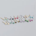 SP Latest New Minimalist Style Cute Stud Earrings Jewelry S925 Sterling Silver Made Turquoise Bead Earrings