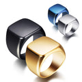 Fashion Men Stainless Steel Singet Finger Ring Jewelry Blanks