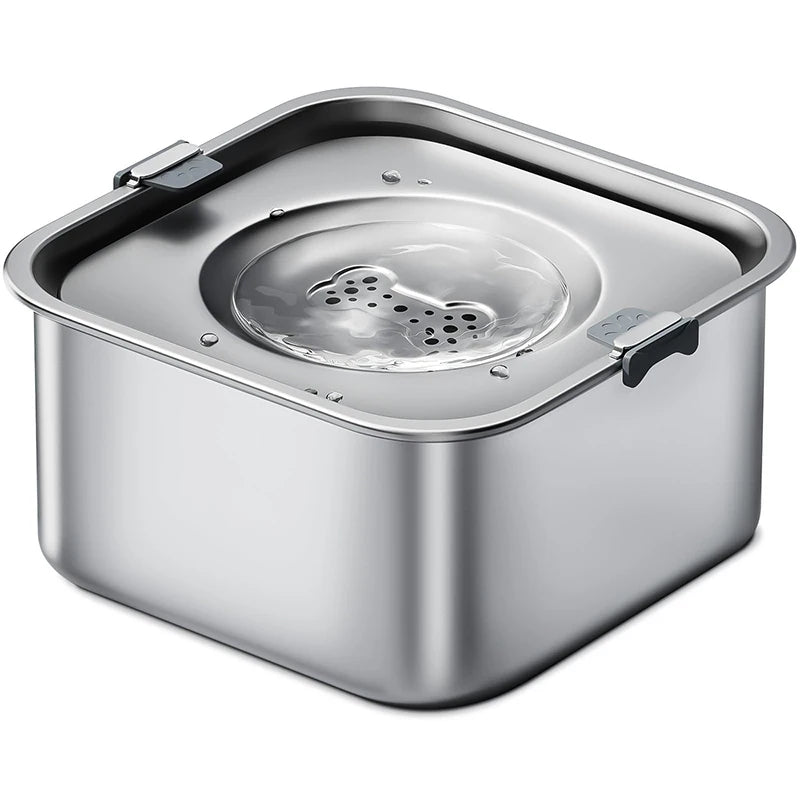 ZMaker 2025 New Pet Floating Water Bowl No Spill Water Bowl for Dogs 3L Large Capacity Slow Drinking Dog Water Bowl