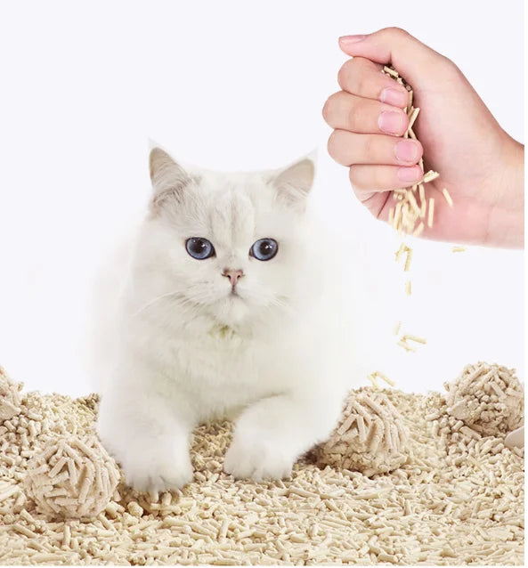 Dust Free High Non-stick Bottom Superior Odor Control Biodegradable Fast Clumping  All Natural Deodourant  Tofu Cat Litter