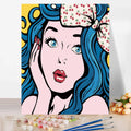 Paint by Number Girl Drawing on Canvas Gift DIY Pictures by Numbers Beautiful Picture Kits Hand Painted Painting Art Home Decor