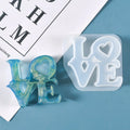 B-5559 LOVE Pendant Crystal Glue silicone Mold handmade Valentine's Day gift Irregular shape LOVE letter Epoxy Resin mould