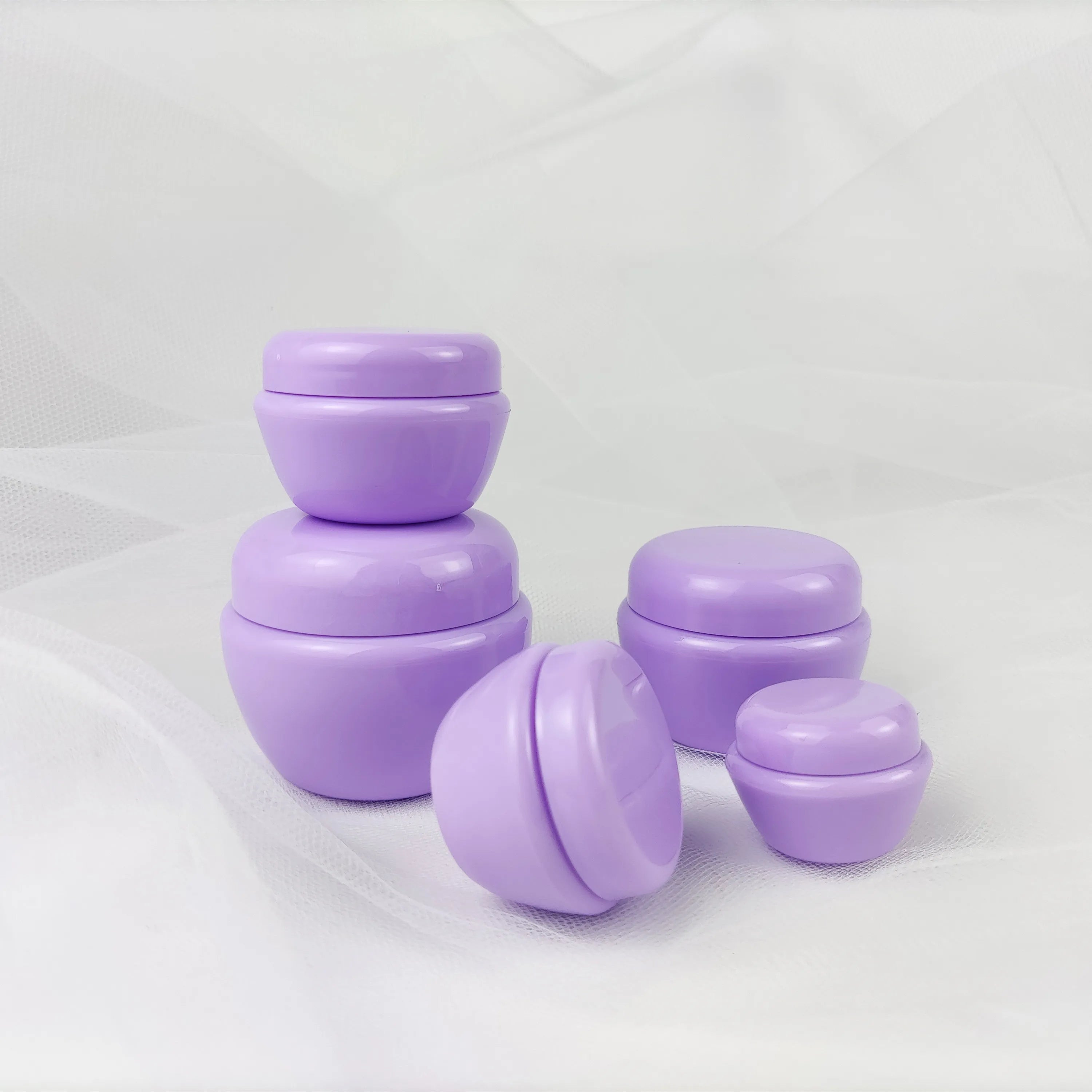Kinpack Mushroom Cream Jar 5g 10g 20g 30g 50g Plastic Cream Jars Cosmetic Container with Colored Lids Cute Jar for Travel
