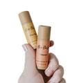 Biodegradable Blown Kraft Push up Lip Balm Lipstick Cardboard Tube Craft Paper Gold Foil Cosmetic Paper Tube