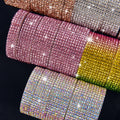 Crystal Diamond Sticker Creative Personality Rhinestone Strip Sheet Self Adhesive Ribbon Diy Handmade Car Phone Decorate