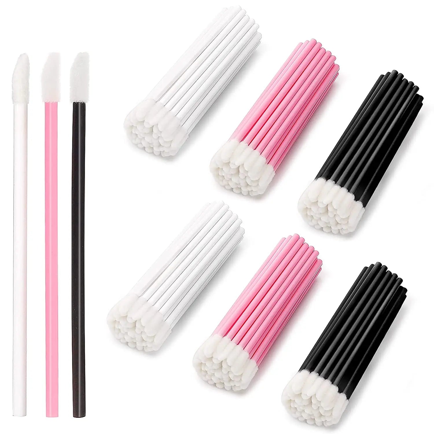 50pcs/bag Lip Wands Applicators Disposable Lip Brush Lipstick Brush Lip Gloss Applicator Wands Makeup Applicator Beauty Tools