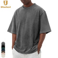 Oversized Tshirt 100% Cotton T-shirt Men's Clothes Streetwear Hip Hop Blank Acid Wash Custom Logo Men Gym WEAR Vintage T Shirts