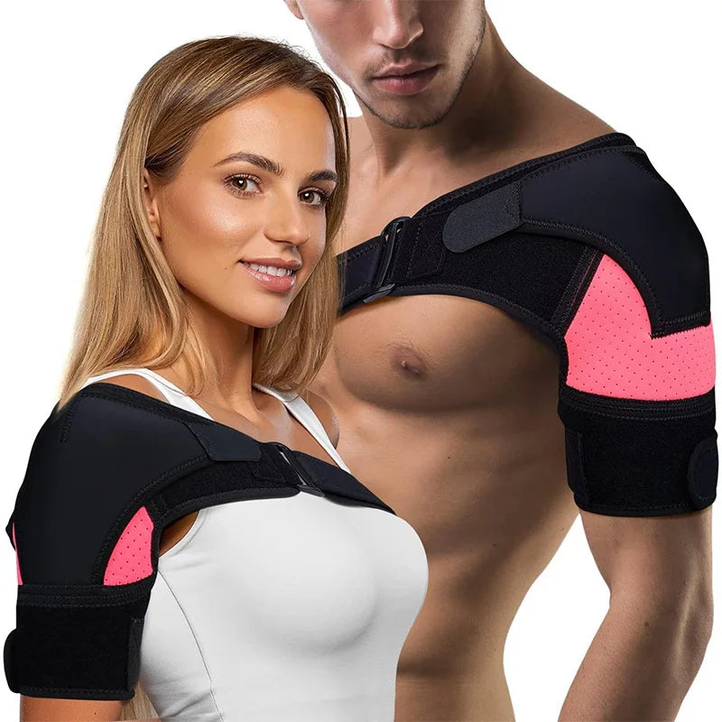 Melenlt Compression Shoulder Support Brace-Adjustable Elastic Shoulder Guard for Weightlifting Sports & Injury Recovery